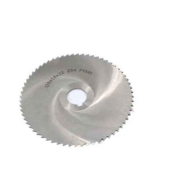 Фреза дисковая отрезная ф 125х1.6х22 мм Р6М5 z=64 прорезной зуб, cо ступицей, c ш/п 044215  (Фото 2)