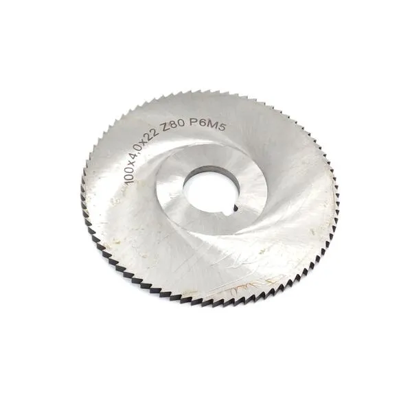 Фреза дисковая отрезная ф 100х3.5х22 мм Р6М5 z=40 прорезной зуб, cо ступицей, c ш/п 044224  (Фото 2)