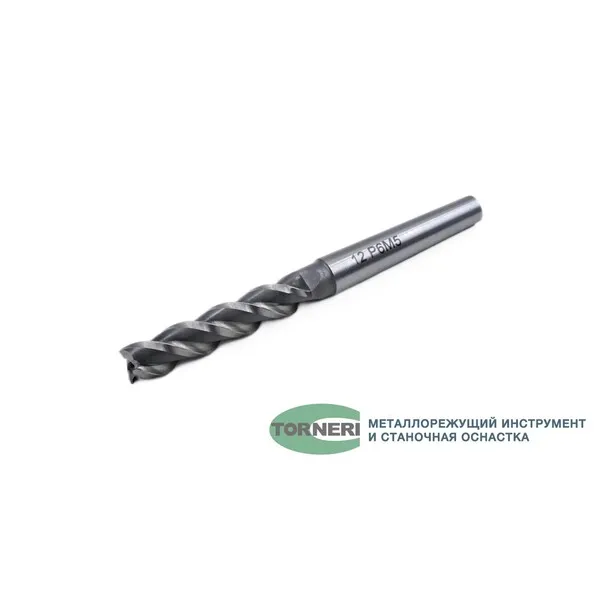 Фрезы t019461 Фреза концевая с коническим хвостовиком ф 12х53х123 мм z=3 КМ1 Р6М5