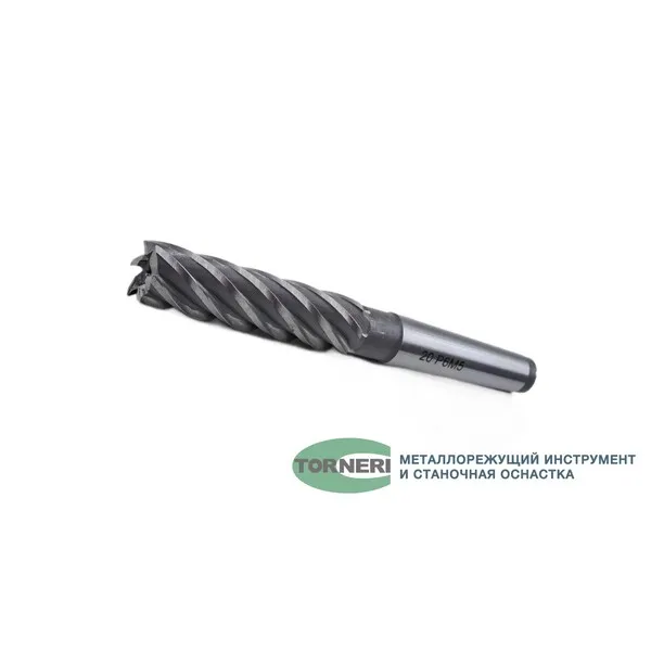 Фрезы t019471 Фреза концевая с коническим хвостовиком ф 20х75х160 мм z=6 КМ2 Р6М5