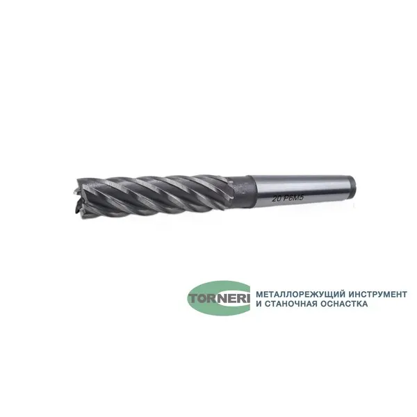 Фреза концевая с коническим хвостовиком ф 20х75х160 мм z=6 КМ2 Р6М5 t019471  (Фото 2)