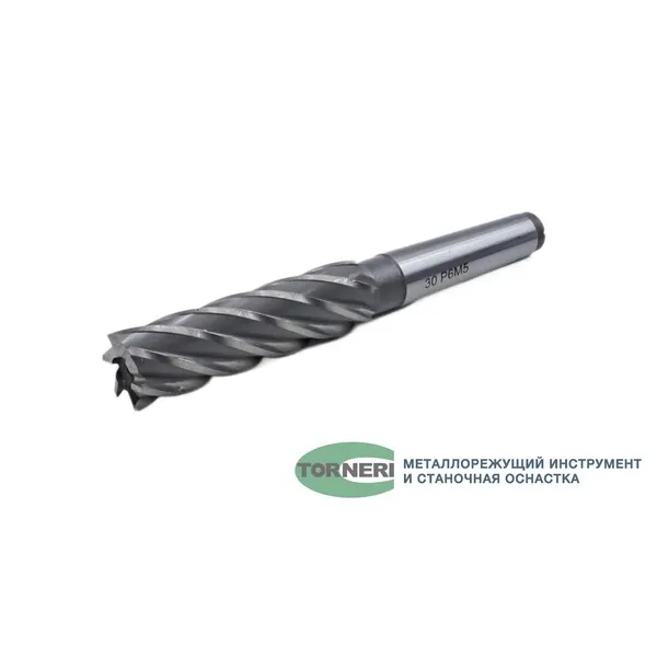 Фрезы t019486 Фреза концевая с коническим хвостовиком ф 30х106х208 мм z=6 КМ3 Р6М5