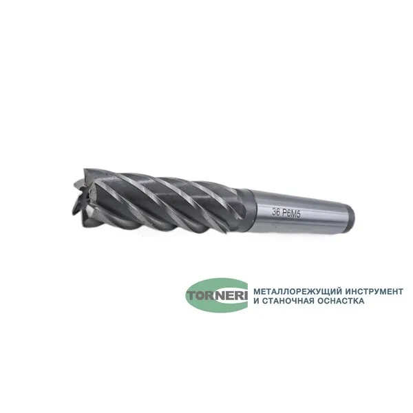 Фрезы t019490 Фреза концевая с коническим хвостовиком ф 36х106х231 мм z=6 КМ4 Р6М5