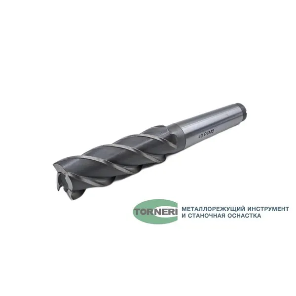 Фреза концевая с коническим хвостовиком ф 40х125х250 мм z=4 КМ4 Р6М5 t019491  (Фото 2)
