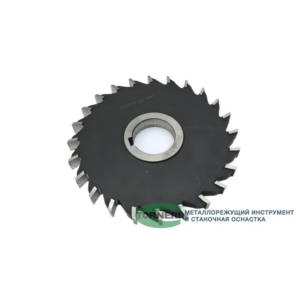 Фреза дисковая трехсторонняя ф 160х14х40 мм Р6М5 z=24 прямой зуб t020051  (Фото 2)