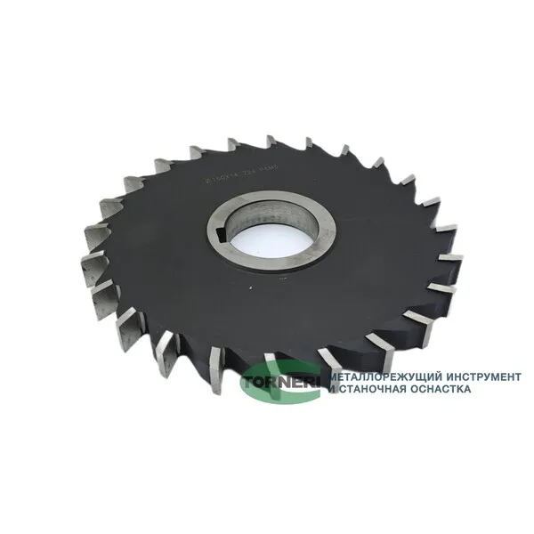 Фреза дисковая трехсторонняя ф 160х14х40 мм Р6М5 z=24 прямой зуб t020051  (Фото 3)