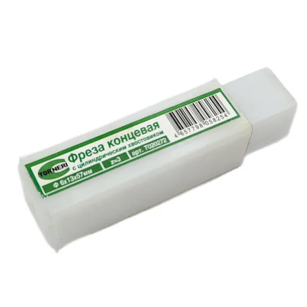 Фрезы t020272 Фреза концевая с цилиндрическим хвостовиком ф 6.0х13х57 мм z=3