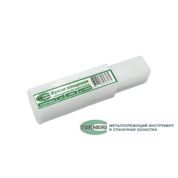 Фрезы t020862 Фреза концевая с цилиндрическим хвостовиком ф 6.0x24x68 мм z=4 Р6М5