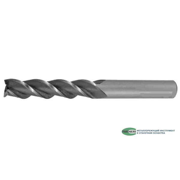 Фрезы t025224 Фреза концевая с цилиндрическим хвостовиком ф 3.0х12х44 мм z=4 Р6М5К5