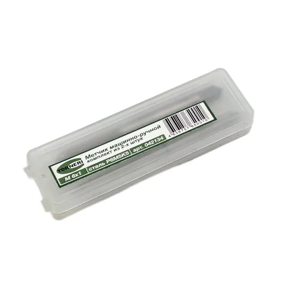 Метчики 042134 Метчик машинно-ручной М 6.0х1.0 комплект из 2-х штук Р6М5К5
