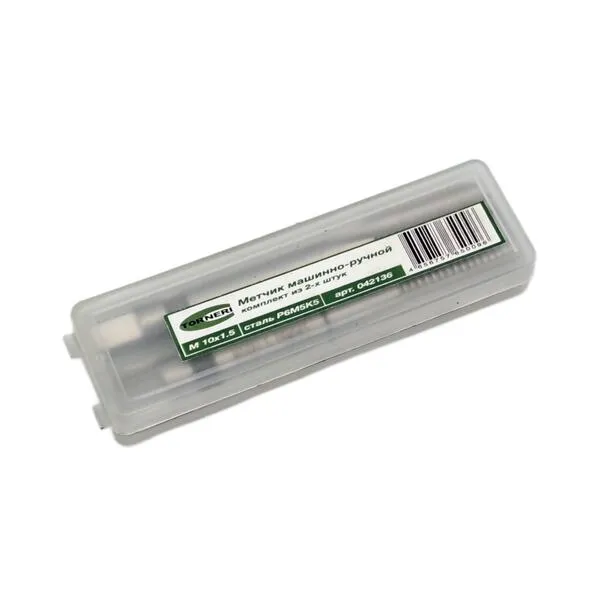 Метчики 042136 Метчик машинно-ручной М 10х1.5 комплект из 2-х штук Р6М5К5