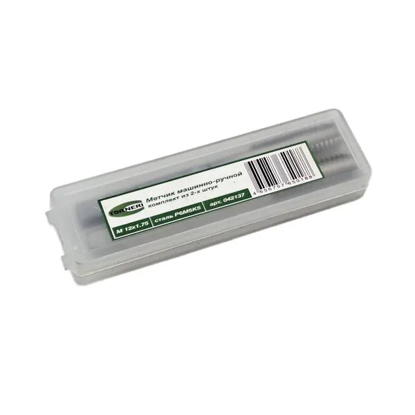 Метчики 042137 Метчик машинно-ручной М 12х1.75 комплект из 2-х штук Р6М5К5