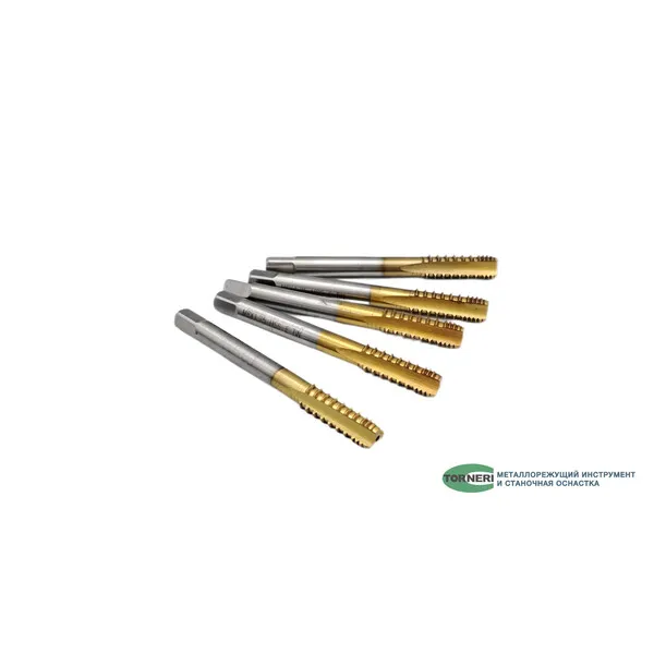 Метчики 046433 Метчик машинно-ручной М 10х1.5 шахматный с покрытием TiN HSSE