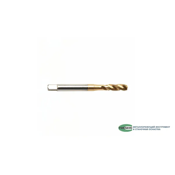 Метчики 046568 Метчик машинно-ручной М 12х1.5 DIN376 для глухих отверстий с винтовой канавкой с покрытием TiN HSSE