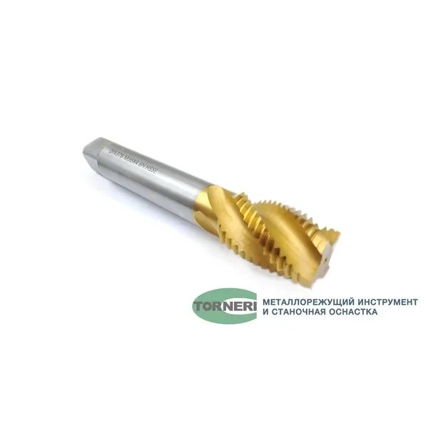Метчик машинно-ручной М 36х4.0 DIN376 для глухих отверстий с винтовой канавкой с покрытием TiN HSSE t020711  (Фото 5)