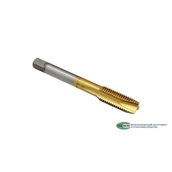 Метчики t025151 Метчик машинно-ручной М 24х1.5 DIN376 для сквозных отверстий с покрытием TiN HSSE