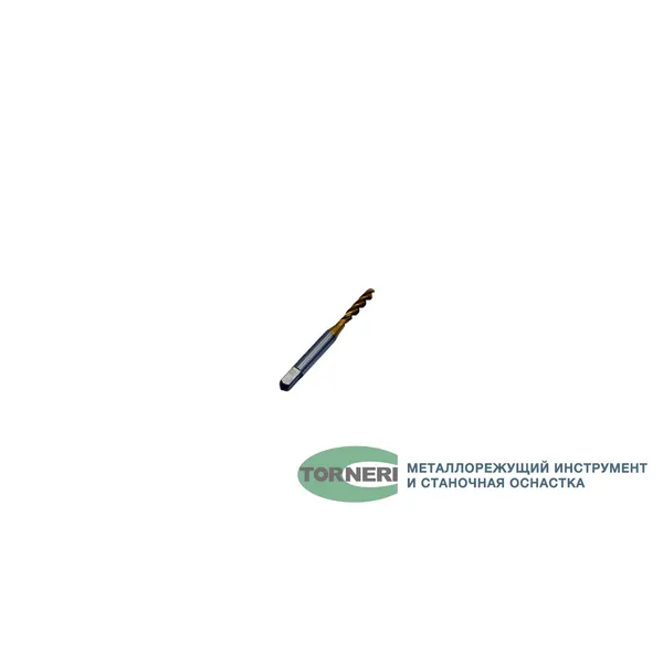 Метчик машинно-ручной М 3.0x0.5 Р6М5 ГОСТ 17933-72 с винтовой канавкой с покрытием TiN t025906  (Фото 2)