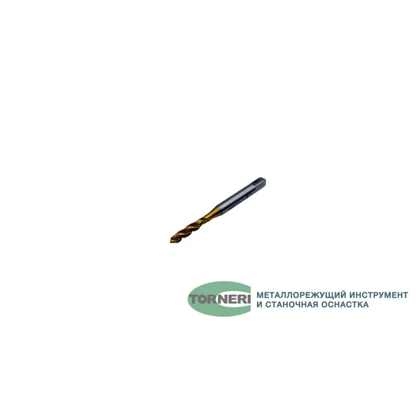 Метчик машинно-ручной М 4.0x0.7 Р6М5 ГОСТ 17933-72 с винтовой канавкой с покрытием TiN t025907  (Фото 4)