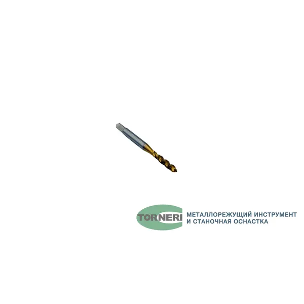 Метчики t025907 Метчик машинно-ручной М 4.0x0.7 Р6М5 ГОСТ 17933-72 с винтовой канавкой с покрытием TiN