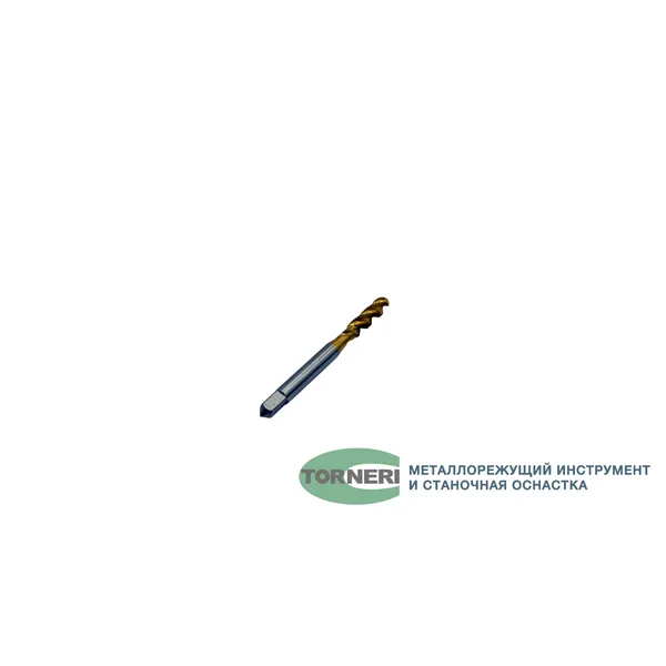 Метчик машинно-ручной М 5.0x0.8 Р6М5 ГОСТ 17933-72 с винтовой канавкой с покрытием TiN t025908  (Фото 3)