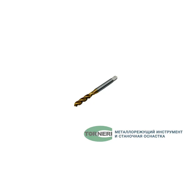 Метчик машинно-ручной М 5.0x0.8 Р6М5 ГОСТ 17933-72 с винтовой канавкой с покрытием TiN t025908  (Фото 4)