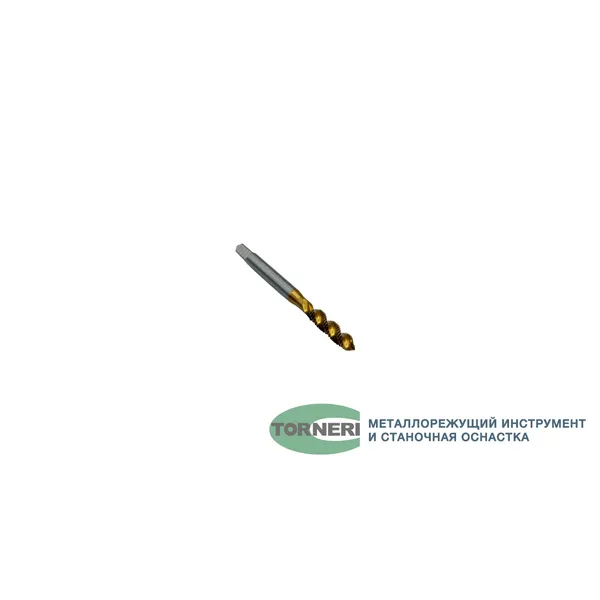 Метчики t025908 Метчик машинно-ручной М 5.0x0.8 Р6М5 ГОСТ 17933-72 с винтовой канавкой с покрытием TiN