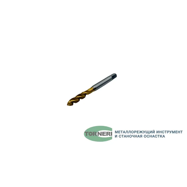 Метчики t025909 Метчик машинно-ручной М 6.0x1.0 Р6М5 ГОСТ 17933-72 с винтовой канавкой с покрытием TiN