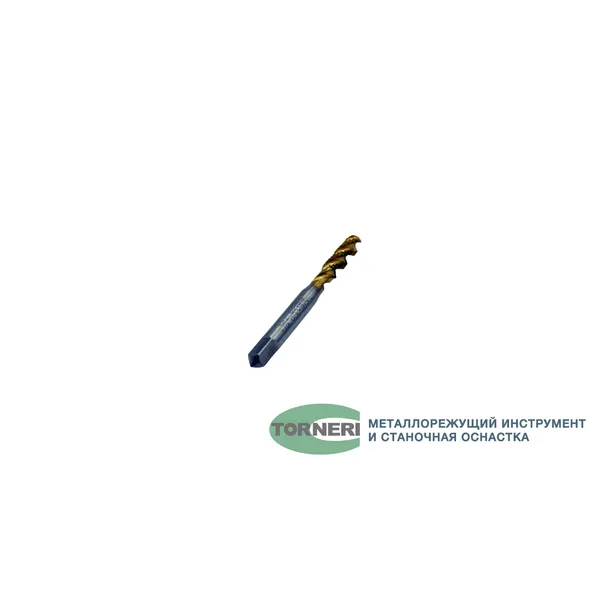 Метчик машинно-ручной М 6.0x1.0 Р6М5 ГОСТ 17933-72 с винтовой канавкой с покрытием TiN t025909  (Фото 3)