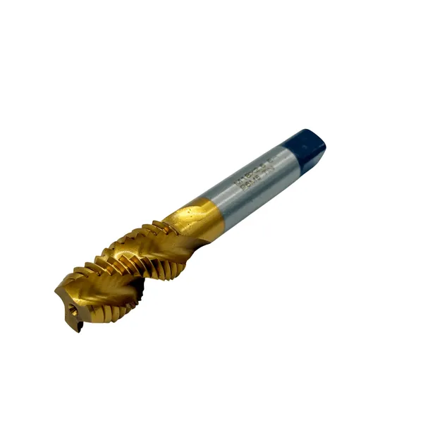 Метчики t025921 Метчик машинно-ручной М 18х2.5 Р6М5 ГОСТ 17933-72 с винтовой канавкой с покрытием TiN