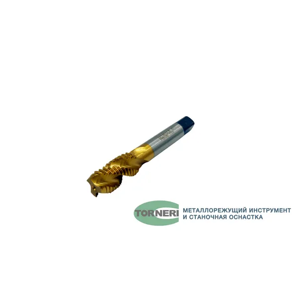 Метчики t025921 Метчик машинно-ручной М 18х2.5 Р6М5 ГОСТ 17933-72 с винтовой канавкой с покрытием TiN