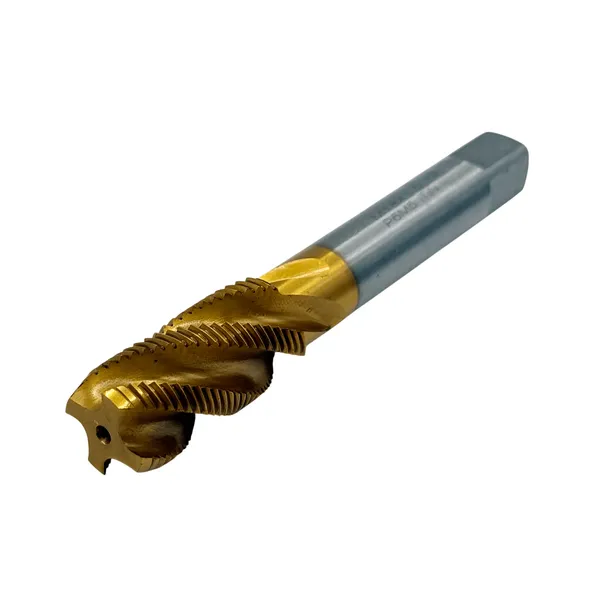 Метчики t025922 Метчик машинно-ручной М 18х1.5 Р6М5 ГОСТ 17933-72 с винтовой канавкой с покрытием TiN