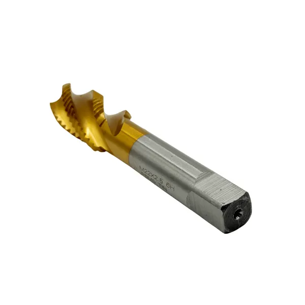 Метчик машинно-ручной М 22х2.5 Р6М5 ГОСТ 17933-72 с винтовой канавкой с покрытием TiN t025926  (Фото 4)