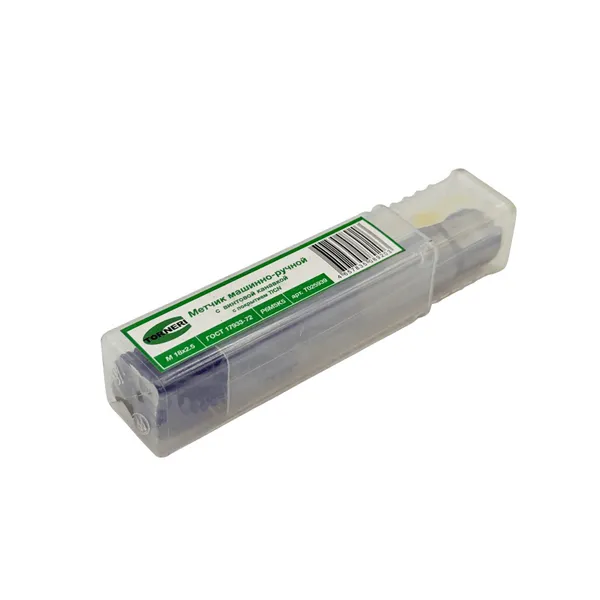 Метчик машинно-ручной М 18x2.5 Р6М5К5 ГОСТ 17933-72 с винтовой канавкой с покрытием TiСN t025939  (Фото 4)