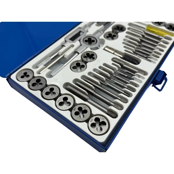 Набор метчиков и плашек М3 - М12 (40 предметов) в металлическом кейсе t023751  (Фото 4)