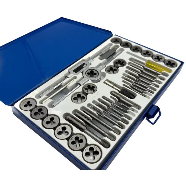 Набор метчиков и плашек М3 - М12 (40 предметов) в металлическом кейсе t023751  (Фото 5)