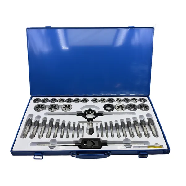 Наборы метчиков и плашек t023752 Набор метчиков и плашек М6 - М24 (45 предметов) в металлическом кейсе