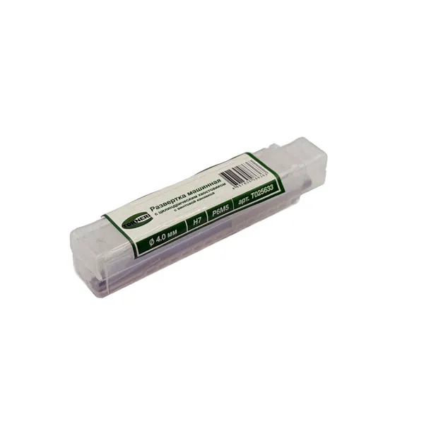 Развертка машинная ц/х ф 4.0 мм Н7 Р6М5 с винтовой канавкой t025633  (Фото 3)