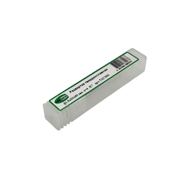 Развертка машинная ц/х ф 1.5х20х40 мм z=4 H7 твердосплавная t027696  (Фото 2)