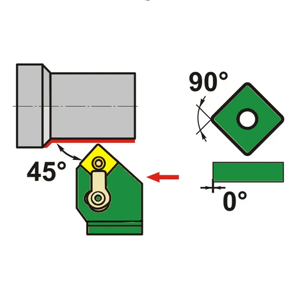 Резцы со сменными пластинами t026435 Державка для наружного точения MSSNL2020K12