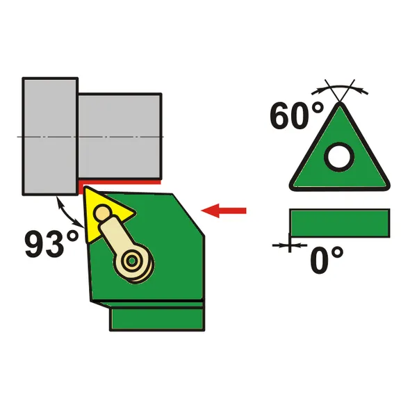 Резцы со сменными пластинами t026448 Державка для наружного точения MTJNL2020K16