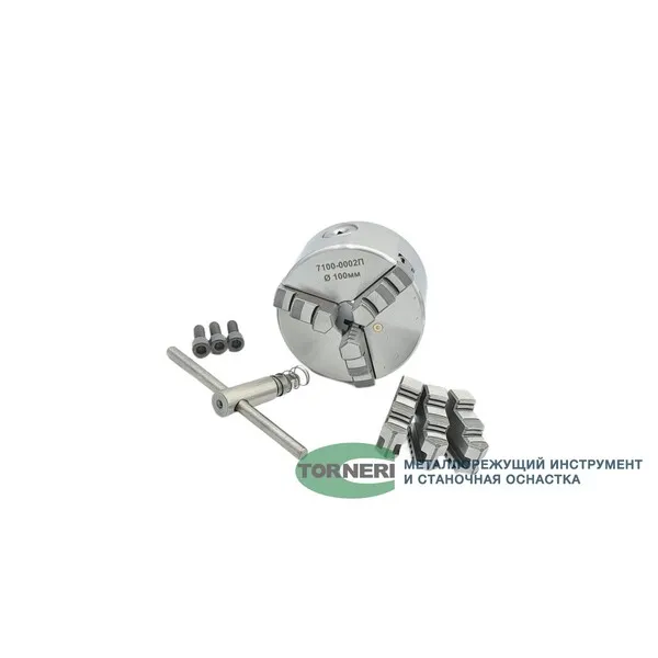 Патрон токарный ф 100 мм 3-х кул. 7100-0002П (К11-100) 038980  (Фото 4)