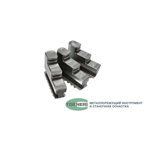 Станочная оснастка 045674 Кулачки прямые к патрону токарному ф 100 3-х кул. шаг 6 мм, ширина 15 мм, паз 8 мм