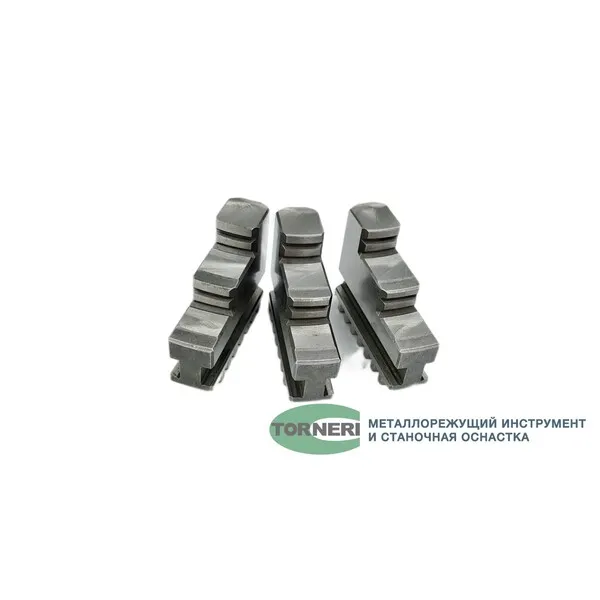 Кулачки прямые к патрону токарному ф 100 3-х кул. шаг 6 мм, ширина 15 мм, паз 8 мм 045674  (Фото 2)