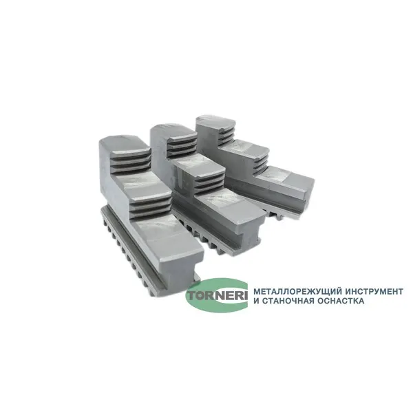 Станочная оснастка 045676 Кулачки прямые к патрону токарному ф 250 3-х кул. шаг 9 мм, ширина 28 мм, паз 12 мм