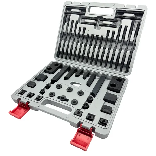 Станочная оснастка 045704 Набор станочного крепежа и прижимов из 58 предметов, Т-образный паз 14 мм, М12