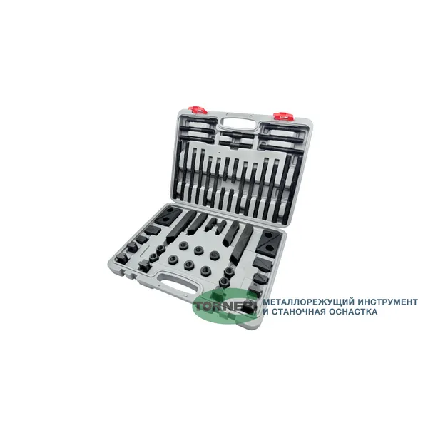 Набор станочного крепежа и прижимов из 58 предметов, Т-образный паз 16 мм, М14 045705  (Фото 2)