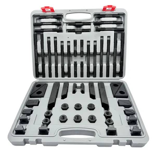 Станочная оснастка 045705 Набор станочного крепежа и прижимов из 58 предметов, Т-образный паз 16 мм, М14