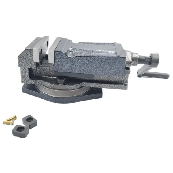 Тиски станочные с закрытым винтом поворотные L губок 80 мм, серия QH80 045755  (Фото 1)