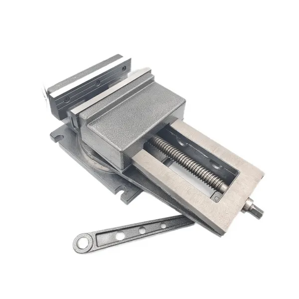 Тиски станочные с открытым винтом поворотные L губок 250 мм, серия QB250 045770  (Фото 2)