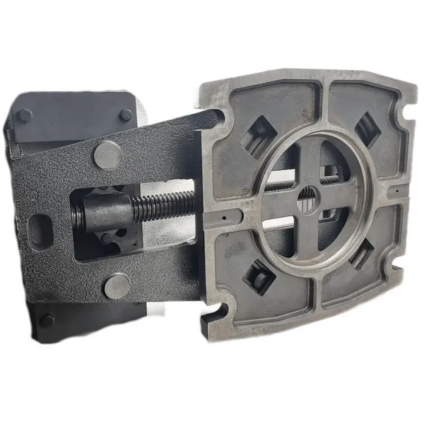 Тиски станочные с открытым винтом поворотные L губок 320 мм, серия QB320 045771  (Фото 2)